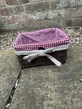 Vintage Small Christmas Wicker Basket