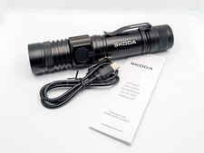 Genuine Skoda Flashlight Torch LED USB Rechargeable 6U0087640 Gift Merchandise