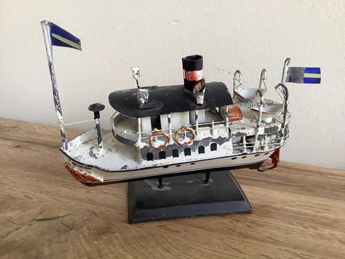 Vintage metal harbour tug - harbour, boat