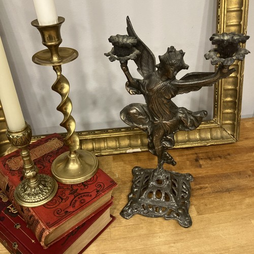 Metal art nouveau fairy lady - nouveau,