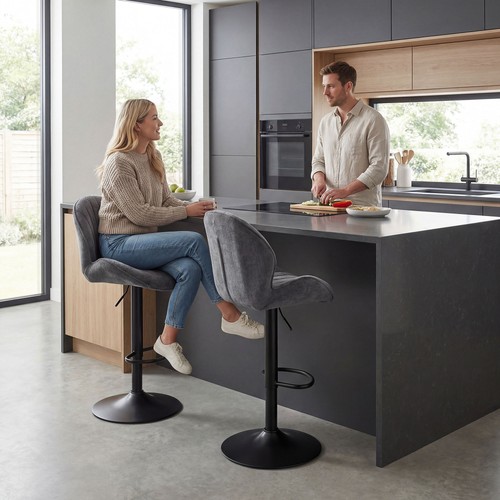 Homcom bar stools swivel - homcom,