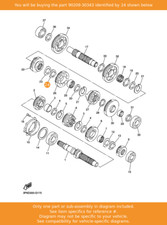 YAMAHA Washer, 90209-30343 OEM