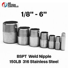 150LB BSPT Weld Nipple -  316
