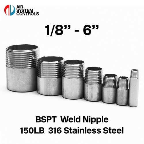 150lb bspt weld nipple 316 - bspt,