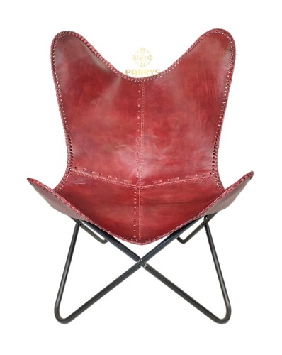 Butterfly chair leather - chair,