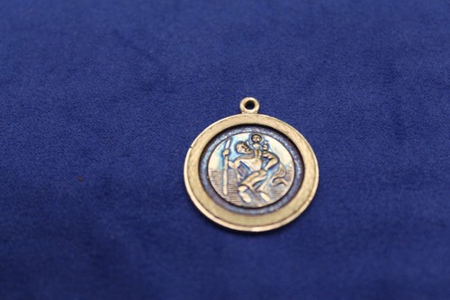 Christopher medallion with - christopher,