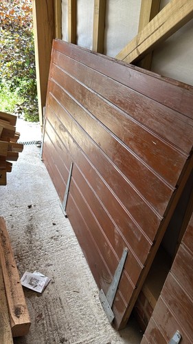 Solid oak garage - oak, with