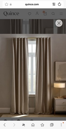 Quince linen blackout room - quince,