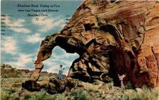 Elephant Rock, Valley of Fire, Las Vegas, Hoover Dam, Nevada, Boulder Postcard
