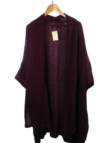 Eskandar open front kimono - open,