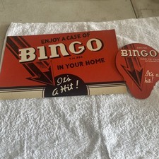 VINTAGE C. 1930 DRINK BINGO