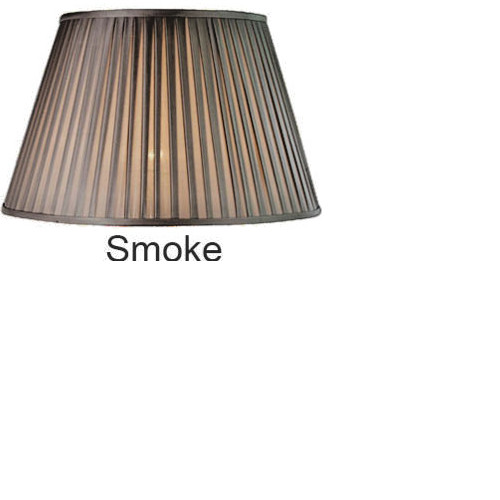 Smoke faux silk pleated - smoke,