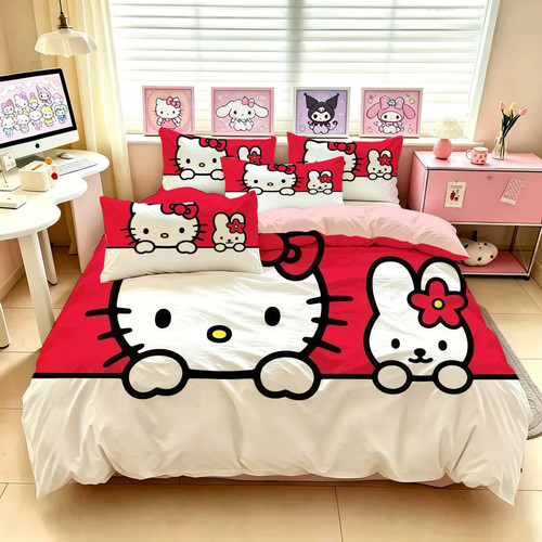 Hello kitty duvet comforter - kitty,
