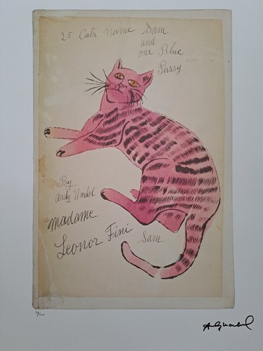 Andy warhol signed - andy, lithograph