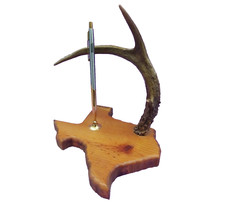 Deer Antler Desk Pen Set Texas