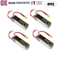 4Pcs 450mAh 150C 3S 11.4V Lipo