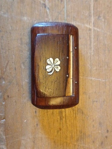 Antique vintage treen snuff - treen,
