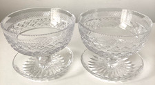 Crystal Footed Dessert Bowls /
