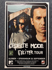 SUPER RARE 77x52cm XL VINTAGE BILLBOARD POSTER - DEPECHE MODE EXCITER TOUR  2001