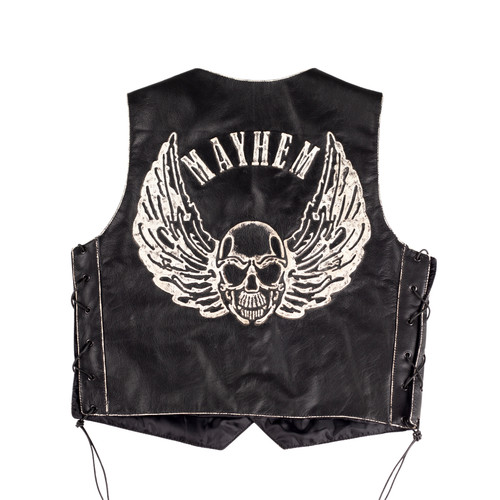 Men biker vest flying - biker,