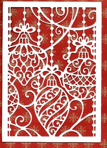 Gemini baubles card front - gemini,