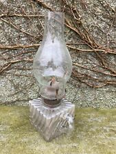 Antique Victorian glass  oil lamp.