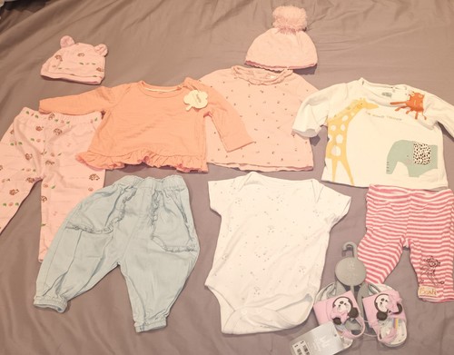 Girls baby clothes bundle 3 - girls, 0-3