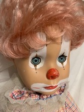 1970s scary clown doll 3ft' 4"