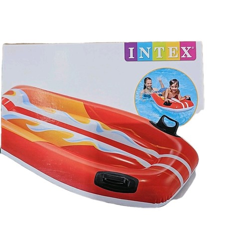 Inflatable red surfboard body - red,
