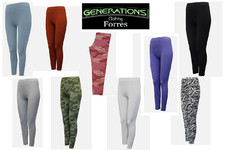 Teen Girls Cotton Rich Stretch Leggings in Various Colours- Age 10/11Y to 15/16Y