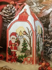 3D Lantern Hanging Decoration Candle Deer Tree Christmas Cross Stitch Chart
