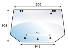 Sparex rear window glass for