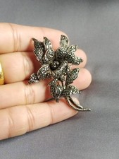 Vintage 50s Silver Flower &