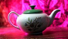 Vintage Wood & Sons Burslem England Ceramic/porcelain/china white floral Teapot