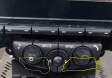 Mini R55 R56 R60 - LCI Radio Head Unit - Left & Right Button Blanks