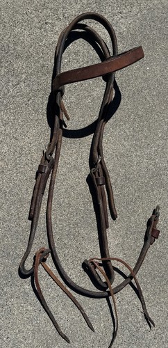 Vntg brown leather western - vntg,