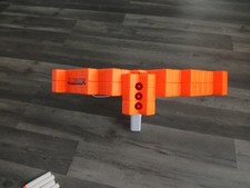 Nerf Minecraft Pillagers Crossbow Toy Orange White Bow Soft Dart 