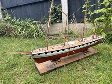 House Clearance Attic Find Nautical Project Model Sailing Galleon Boat Derby