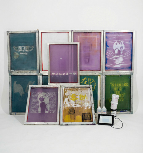 Large silk screens x - 11,