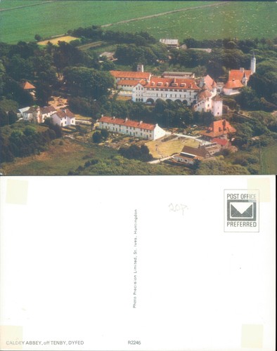 Aerial view caldey abbey - aerial,