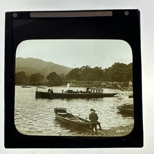 Antique magic lantern slide - lantern,