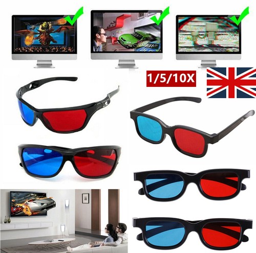 10x black frame red blue - red,