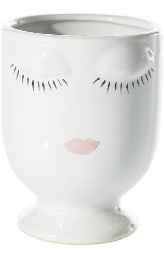 Face planters pots ceramic - face,