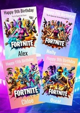 Personalised Gammer FORT NITE Birthday Card Son Grandson Nephew Daughter P&P ✅