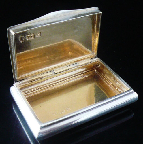 Antique sterling silver snuff - sterling,