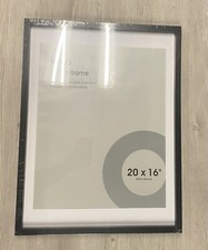 Black wood Photo Frame Picture Poster 20x16 landscape or portrait hanging