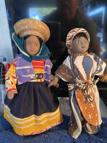 Vintage souvenir dolls - dolls, in