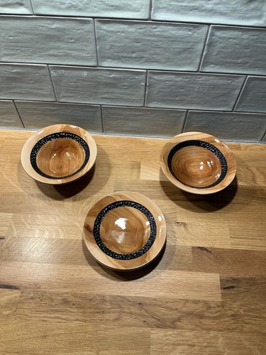 Hand turned decorative - turned, bowls