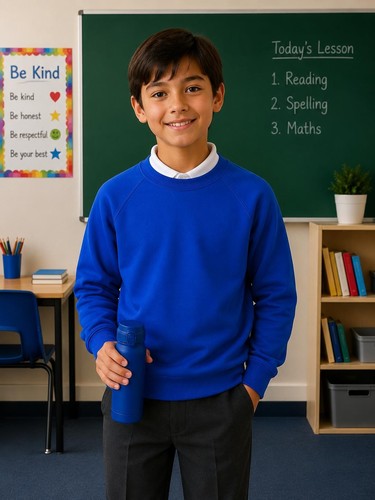 Kids mens plain sweatshirt - plain,