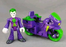 Imaginext DC comics super friends THE JOKER MOTORCYCLE & JOKER ACTION FIGURE 